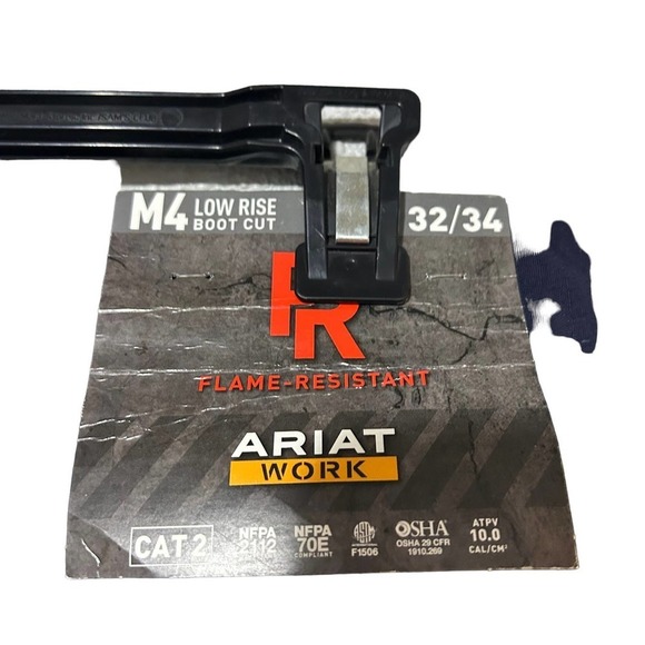 NWT Ariat FR M4 Low Rise Ripstop Bootcut Duralight Navy Pants - Picture 7 of 14